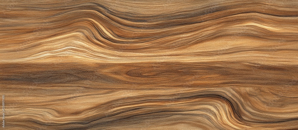 Aufkleber wood texture background with flowing grain patterns in warm brown and golden tones ideal for natural