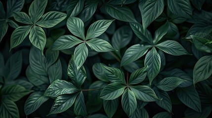 Fototapeta premium dark green leaves