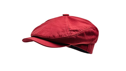 Stylish Red Newsboy Cap Mens Fashion Accessory
