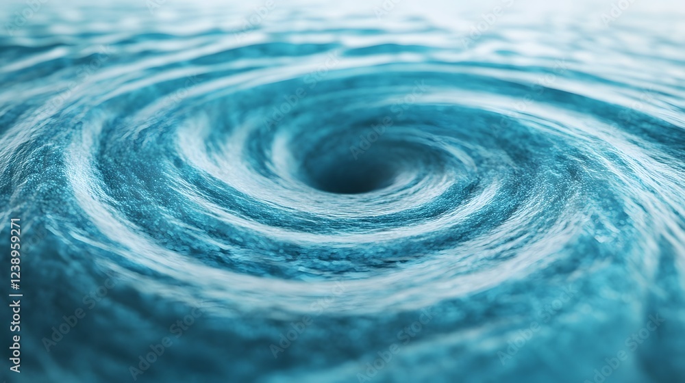 Poster captivating swirling vortex of water and sand patterns - dynamic natural forces interaction