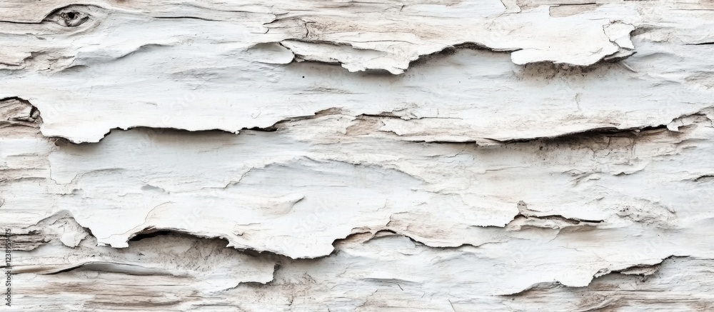 Aufkleber textured white weathered wood surface with natural cracks and layers suitable for backgrounds or des