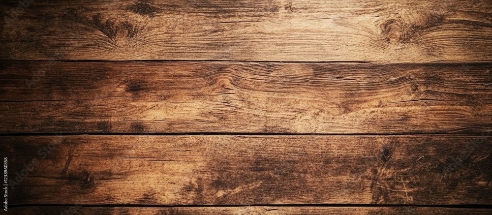 Poster brown wooden planks background with textured surface natural pattern and copy space for text inserti