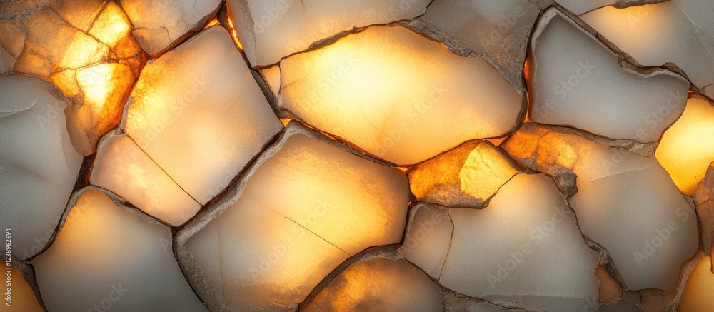 Aufkleber backlit onyx stone texture with warm amber highlights and natural patterns suitable for background u