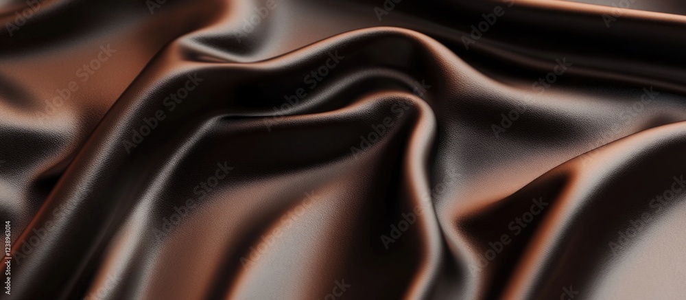 Poster smooth black satin fabric textured background with folds and subtle sheen suitable for design and te