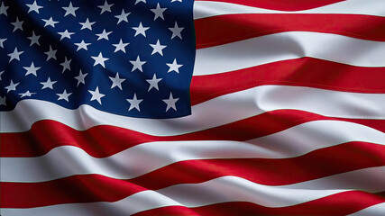 Obraz premium American Flag for national Day or Independence Day of united state of america