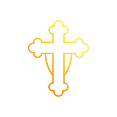 Obraz premium Christian Cross vector icon