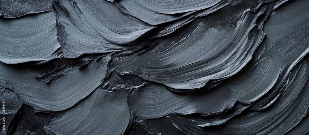 Poster dark gray paint texture with layered brush strokes and abstract patterns suitable for backgrounds an