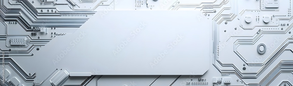 Fototapete abstract technology background featuring circuit patterns with a blank space for text or graphics