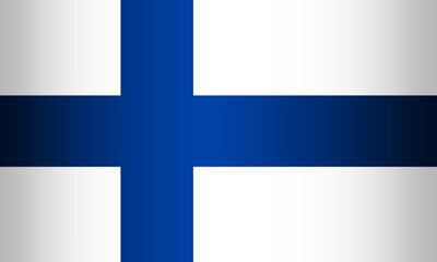 National Flag of the Republic of Finland. Vector element