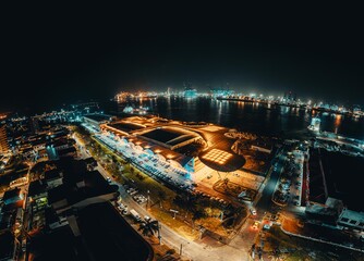 Aerial Drone Footage of Colón 2000 Mall – Panama Cruise Port & Shopping Center in 4K