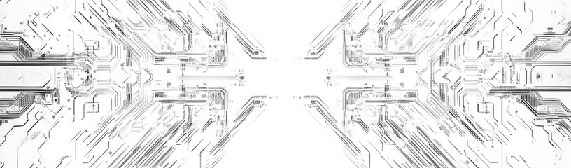 Abstract futuristic design with intricate lines and patterns creating a sense of depth and motion