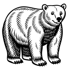 Obraz premium illustration of a polar bear