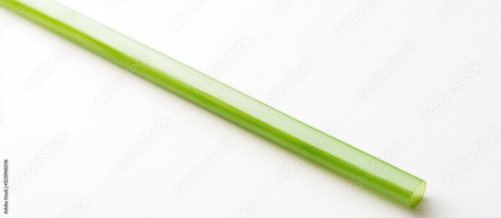 Aufkleber Fresh green celery stick on a white background with Copy Space for text placement