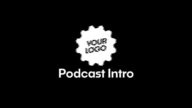 Glitch Designed Logo Intro for Podcast Intros