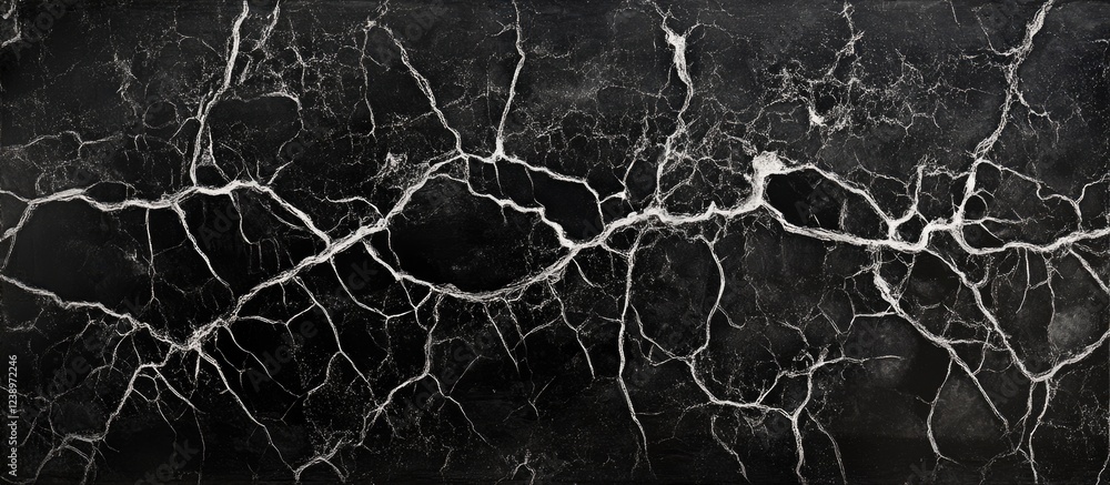 Poster black marble surface with white veining texture suitable for background or design use copy space