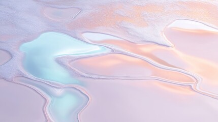 Abstract pastel colors blending in a serene water landscape
