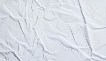 Obraz premium white crumpled and creased paper poster texture background