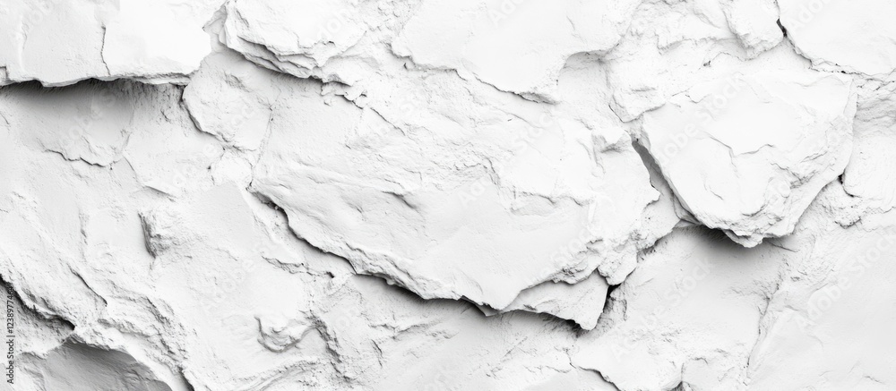 Aufkleber White textured plaster wall with irregular surface patterns and relief details ideal for backgrounds or design projects Copy Space