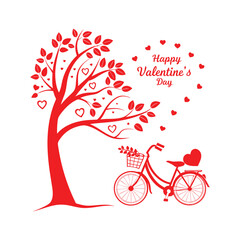 Happy Valentine&rsquo;s Day Love Tree