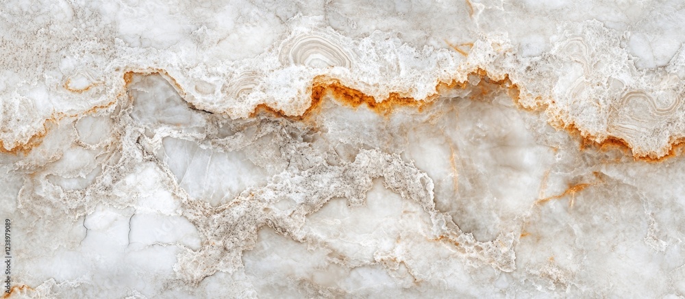 Poster white and beige marble texture background with golden and brown veining suitable for interior design