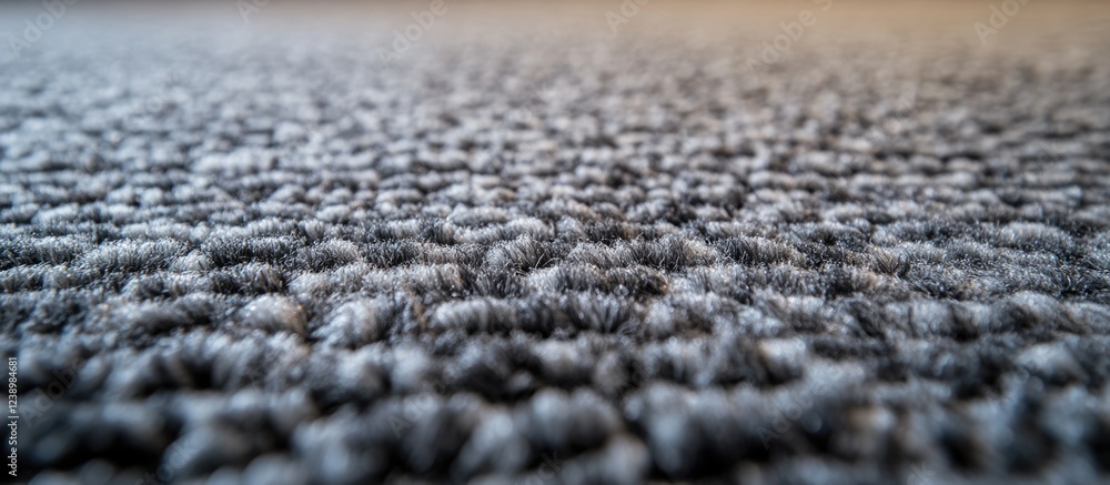 Aufkleber Close-up texture of gray carpet surface with soft fibers and abstract pattern suitable for background or design use Copy Space
