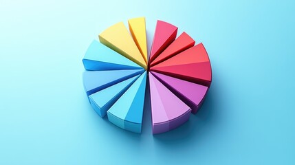 Obraz premium Colorful Pie Chart