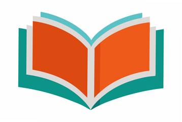 open book with colorful pages