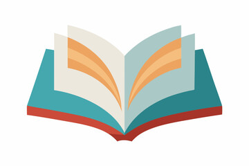 open book vector illustration