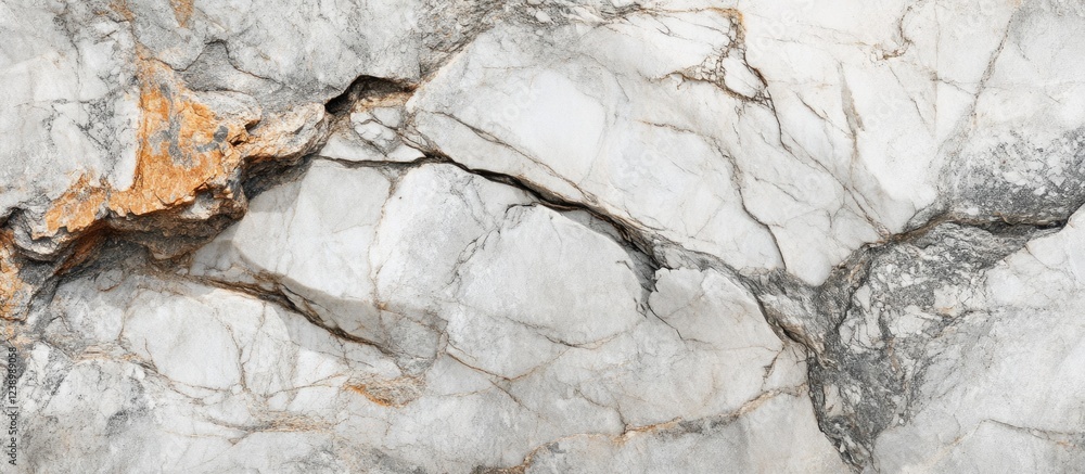 Aufkleber gray and white marble texture with orange veining and natural patterns suitable for background use w