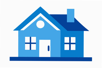blue house icon