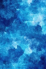 Abstract blue watercolor texture with varied shades and washes creating a dynamic pattern