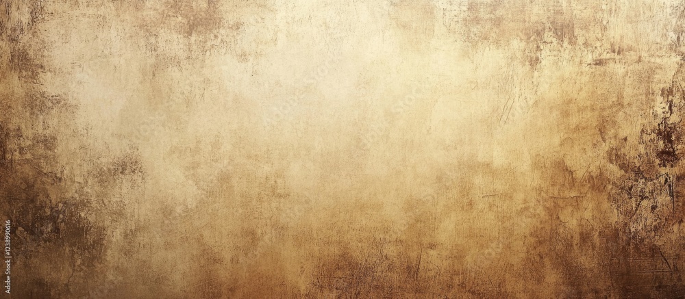 Poster textured vintage background with grunge patterns in warm tones and ample copy space for placement of