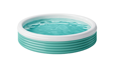 family sized swimming pool with built in steps, perfect for relaxation