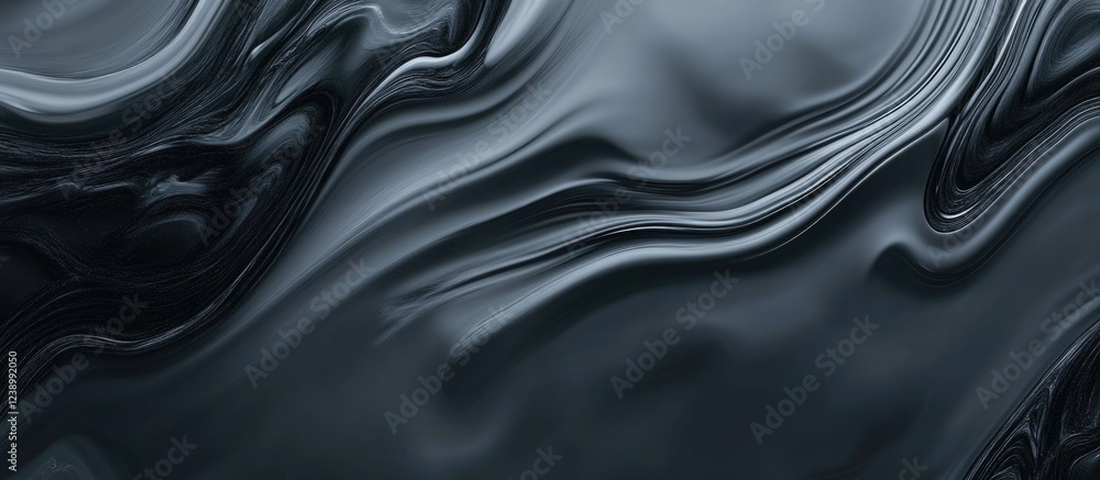 Poster abstract black marble texture with smooth waves and gradients suitable for background design copy sp