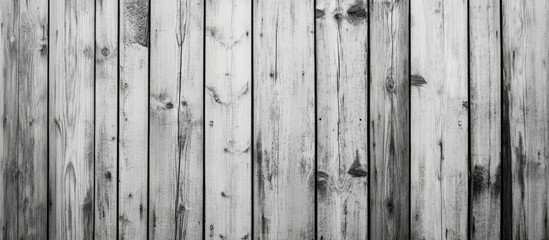 Naklejka premium Weathered gray wooden planks texture with natural imperfections and Copy Space for text placement