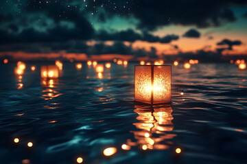 light view of the river