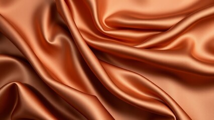 Fototapeta premium Stunning Copper Satin Fabric Texture � Luxurious Cloth Background