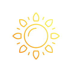 Sun vector icon