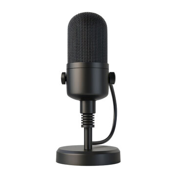Desktop USB microphone with adjustable arm for clear audio recording