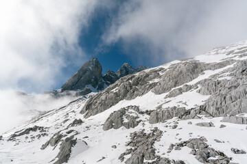 Lijiang Jade dragon snow mountain of Yunnan, China