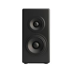 Obraz premium Minimalist tower speaker with dual drivers, perfect for modern audio setups
