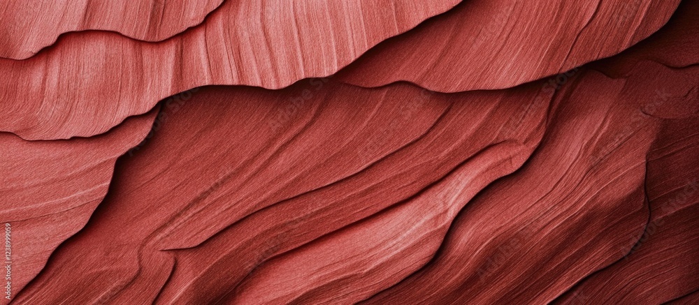 Poster textured layers of red sandstone showcasing natural patterns and formations with copy space availabl