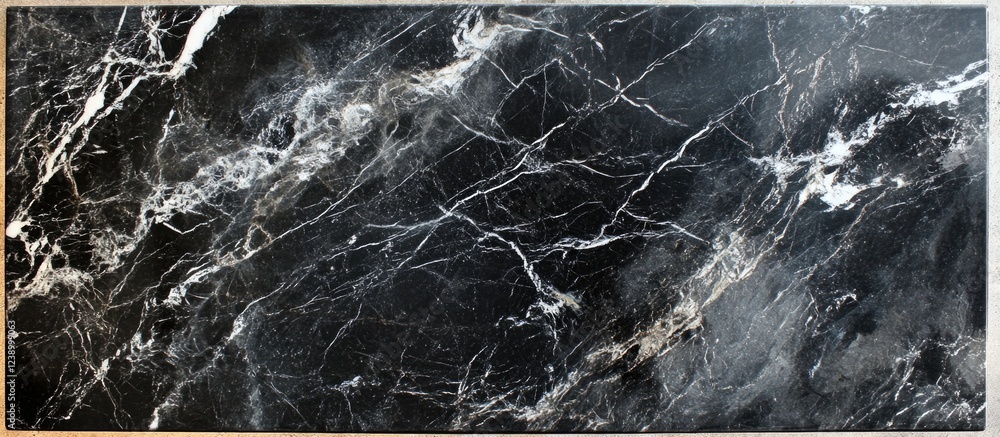 Poster black marble texture with white veins high resolution background and copy space for design elements