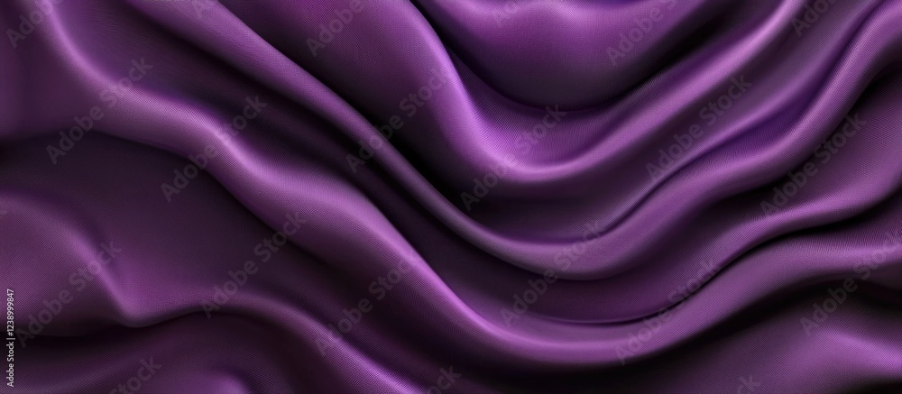 Aufkleber purple satin fabric texture with smooth waves and folds ideal for background design and textiles cop