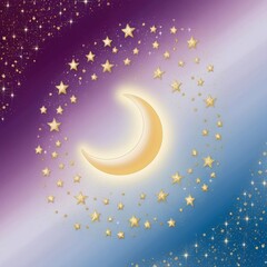 Naklejka premium A Mesmerizing Ramadan-Inspired Portrait: A Serene Representation of Faith and Spirituality, Featuring Peaceful Expressions, Soft Tones, and Symbolic Elements of Islamic Tradition and Devotion