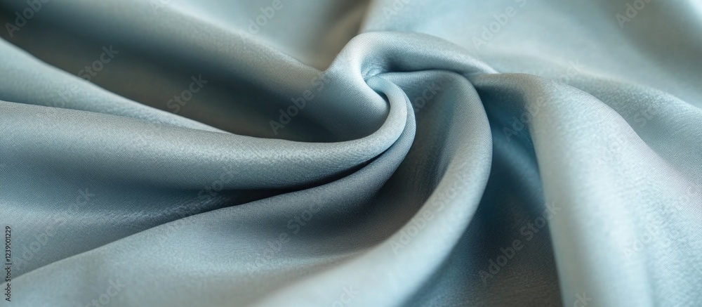 Poster blue satin fabric close up with soft texture and folds ideal for backgrounds or design elements copy