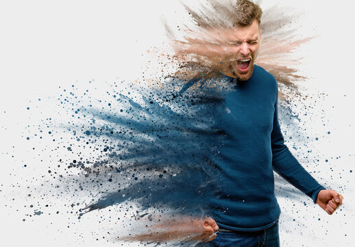 Dispersion Photo Effect With Explosion and Dust Mockup