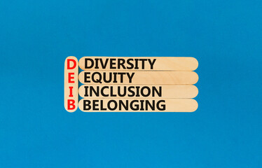 DEIB diversity equity inclusion belonging symbol. Concept words DEIB diversity equity inclusion...