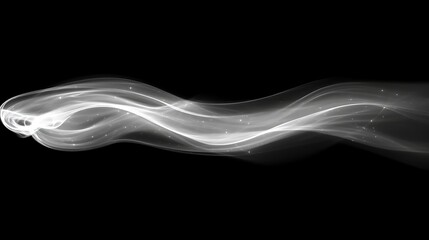 Abstract White Wave Abstract Background Design