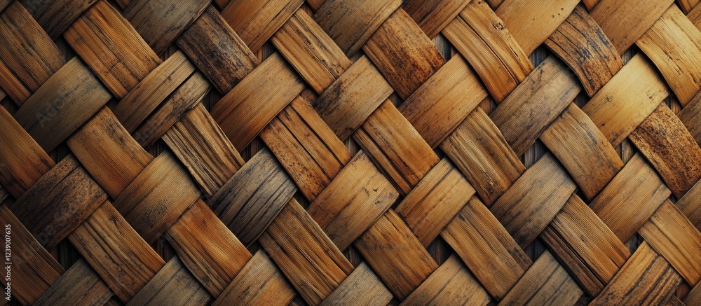 Poster woven bamboo texture background with natural patterns and warm tones ideal for design projects copy 